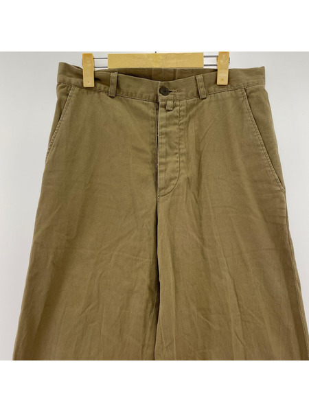DRIES VAN NOTEN ライカ期 ワイドチノトラウザー 46 ベージュ
