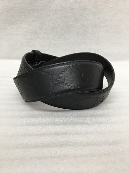 GUCCI　インターロッキング Gバックル レザーベルト