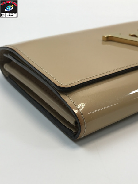 LOUIS VUITTON ルイヴィトン LV M61318 ポルトフォイユ ルイーズ ヴェルニ ロングウォレット 