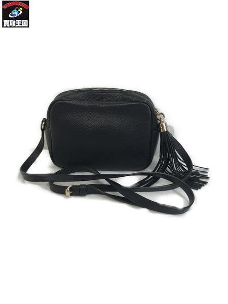 ショルダーバッグ ディスコバッグ/ショルダーバッグ/レザー/BLK/308364 520981[値下]