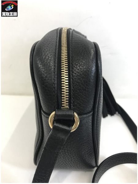 ショルダーバッグ ディスコバッグ/ショルダーバッグ/レザー/BLK/308364 520981[値下]