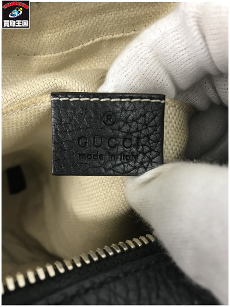 ショルダーバッグ ディスコバッグ/ショルダーバッグ/レザー/BLK/308364 520981[値下]