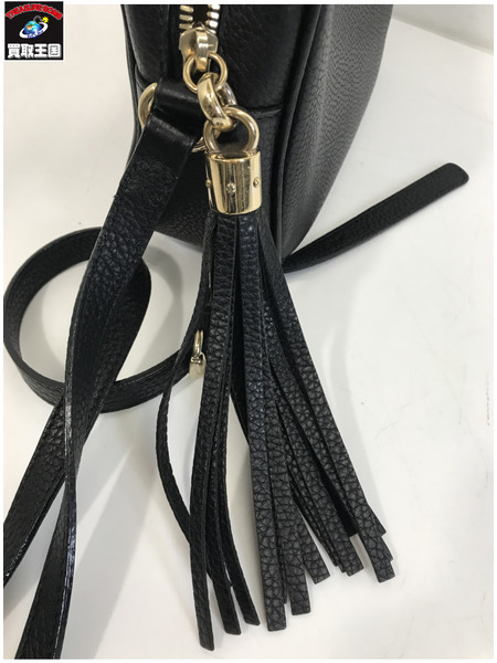 ショルダーバッグ ディスコバッグ/ショルダーバッグ/レザー/BLK/308364 520981[値下]