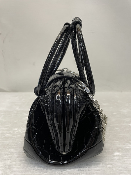 Vivienne Westwood クロコダイル型押しヴィーガンレザー バッグ ブラック