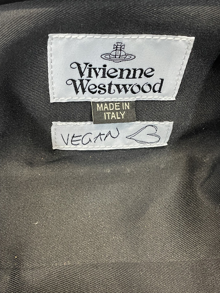 Vivienne Westwood クロコダイル型押しヴィーガンレザー バッグ ブラック