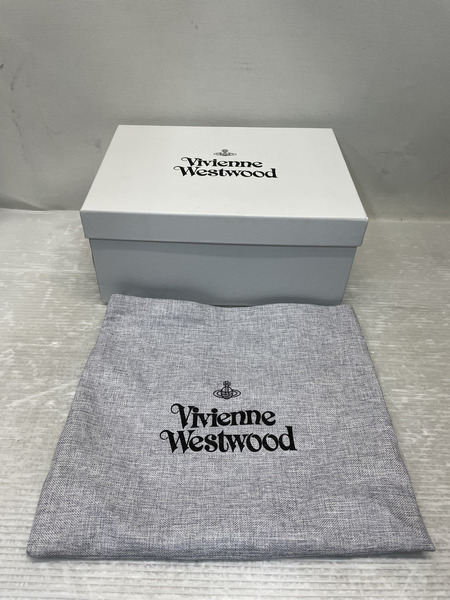 Vivienne Westwood クロコダイル型押しヴィーガンレザー バッグ ブラック