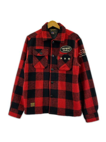 VANSON ジャケット バッファローチェック ウール CPOジャケット