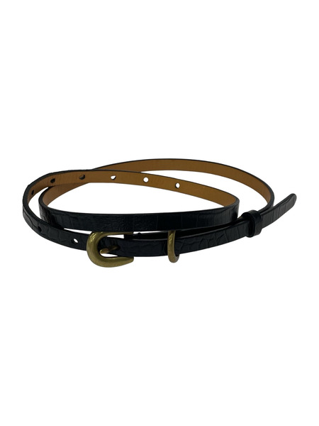 AURALEE ソノ他 LEATHER NARROW BELT ブラック｜商品番号