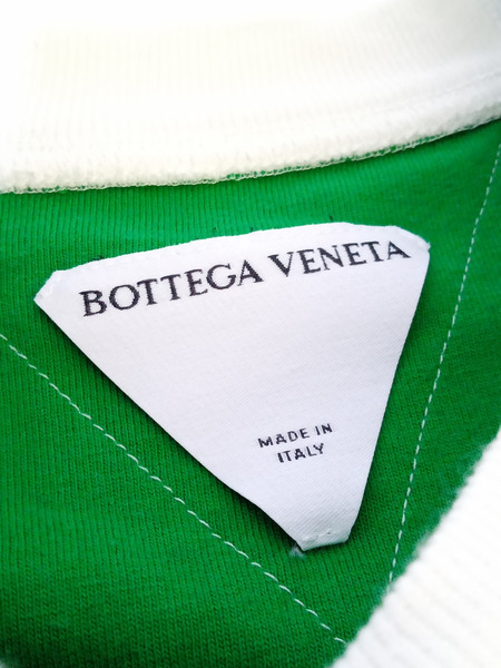 メンズラグ衣料BOTTEGA VENETA 2トーン クルーネックTシャツ 白×緑[値下]