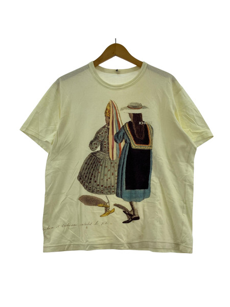 KHOKI 23SS グラフィックプリントTee 2 アイボリー