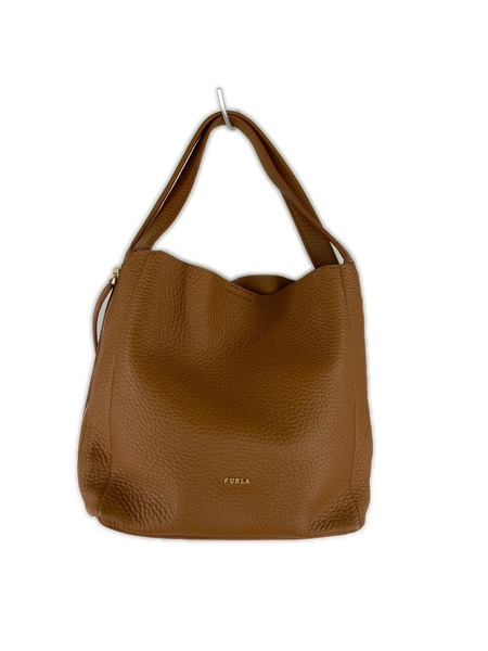FURLA トートバッグ GRACE M HOBO ブラウン[値下]