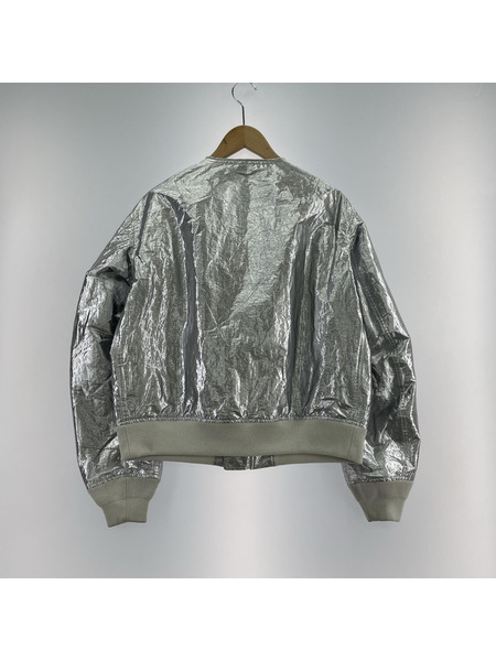 BLACK COMME des GARCONS ジャケット メタリックボンバージャケット M シルバー[値下]