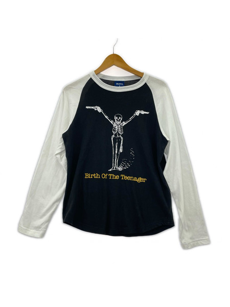 長袖Tシャツ・カットソー ヘンリーネック Birth Of The Teenager S 黒
