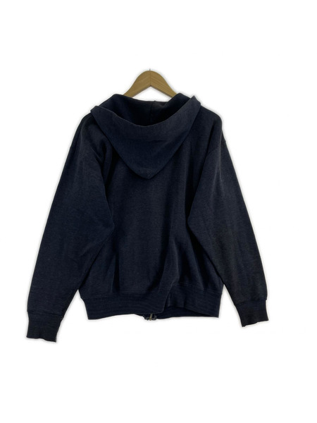 パーカー(ジップアップ) 80S ナス紺 ジップアップパーカー YKKジップ