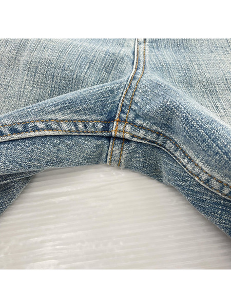 メンズラグ衣料 Balenciaga ウエストロゴダメージデニム