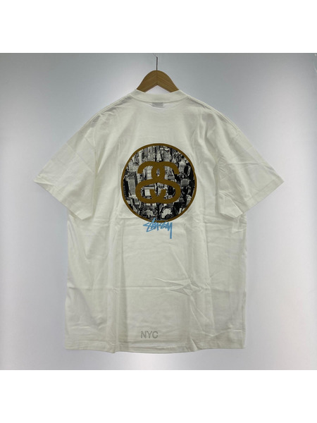 STUSSY　紺タグ　NYC Tシャツ　ホワイト　XL