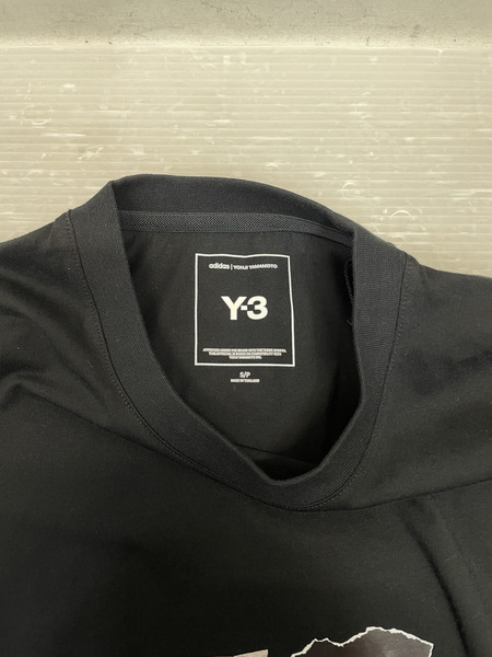 Y-3 26SS U VERY-3 SS TEE BLACK プリントTee S ブラック