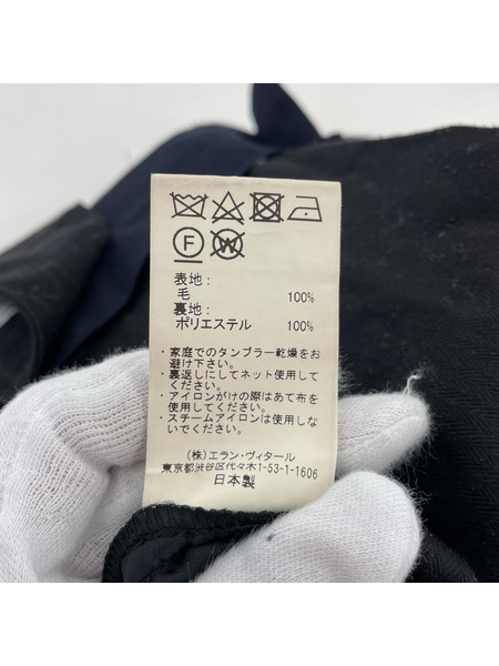 MAATEE&SONS SET UP TROUSER チョークストライプスラックス 2 紺