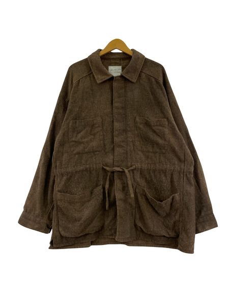ANCELLM ジャケット 24AW PILLING SHIRT JACKET 2 ブラウン