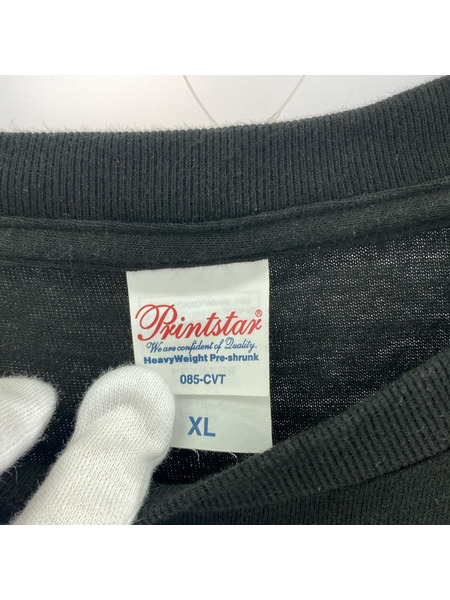 MAKTUB JJJ プリントカットソー XL ブラック