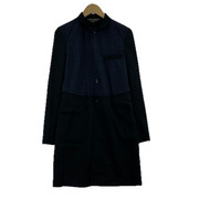 COMME des GARCONS HOMME PLUS カットオフ 切替 ウールギャバロングジャケット