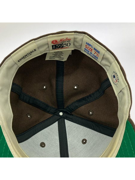 NEW ERA キャップ ESSENTIALS FEAR OF GOD キャップ 茶