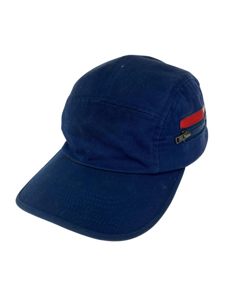 Supreme キャップ SUPREME ZIP POCKET CAMP/ネイビー