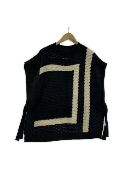 Lallia Mu シャギーニットベスト 38