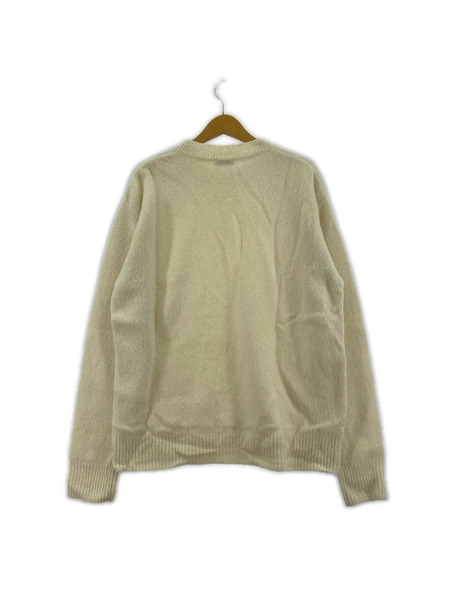 DRIES VAN NOTEN ニット・セーター カシミヤ混クルーネックニット S ホワイト