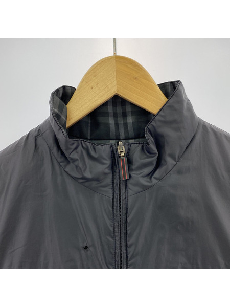 BURBERRY ダウンベスト リバーシブル チェック 黒