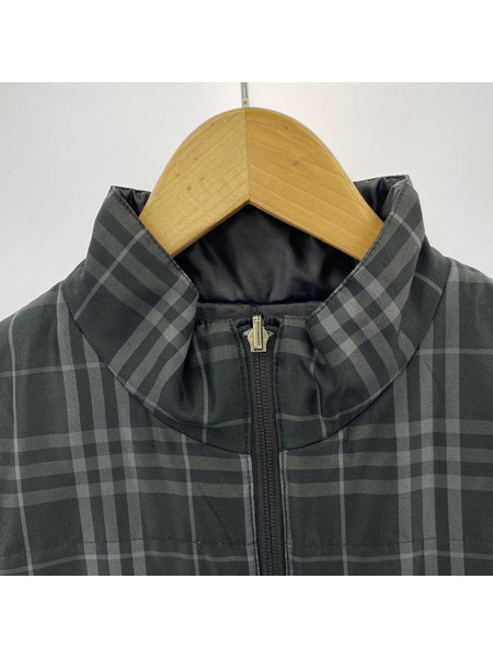 BURBERRY ダウンベスト リバーシブル チェック 黒