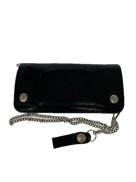 トラッカーウォレット 本革 ブラック 長財布 本革 トラッカーウォレット 黒｜商品番号：2200016701887