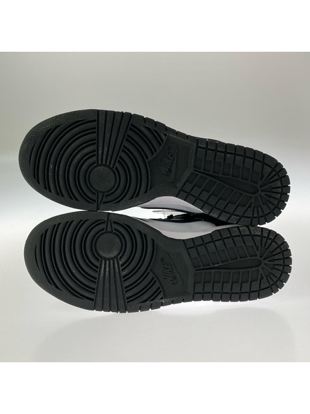 NIKE スニーカー DUNK LOW BLACK WHITE US8.5 26.5cm