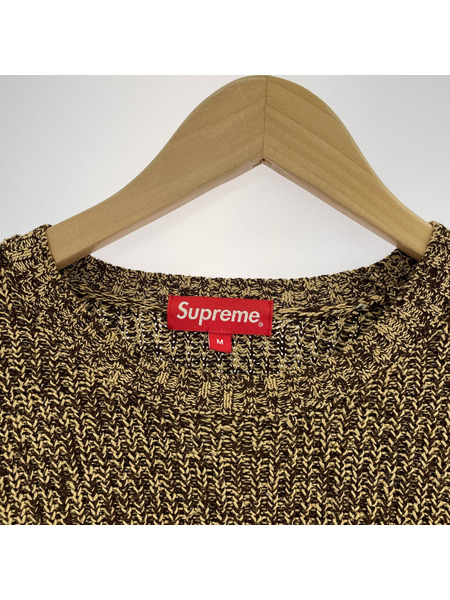 Supreme 21AW Small Box Logo Melange Rib Knit Sweater M