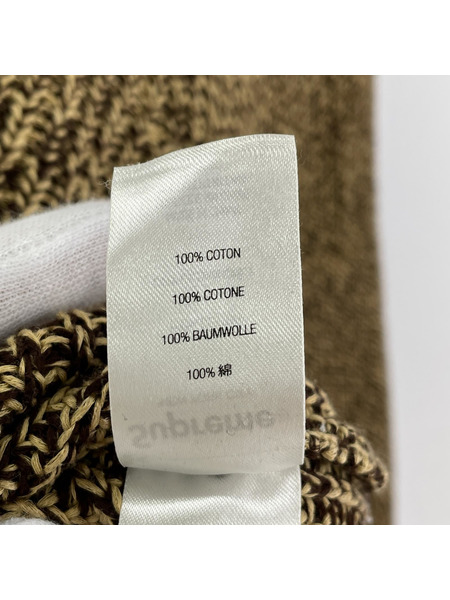 Supreme 21AW Small Box Logo Melange Rib Knit Sweater M