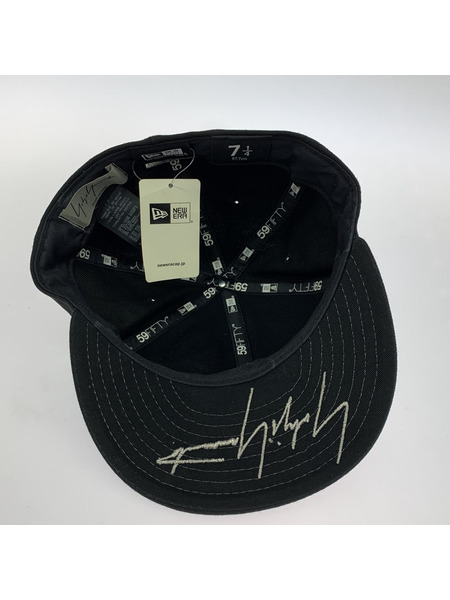 Yohji Yamamoto キャップ NEW ERA メタルプレート キャップ 黒[値下]