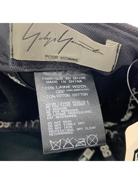 Yohji Yamamoto キャップ NEW ERA メタルプレート キャップ 黒[値下]