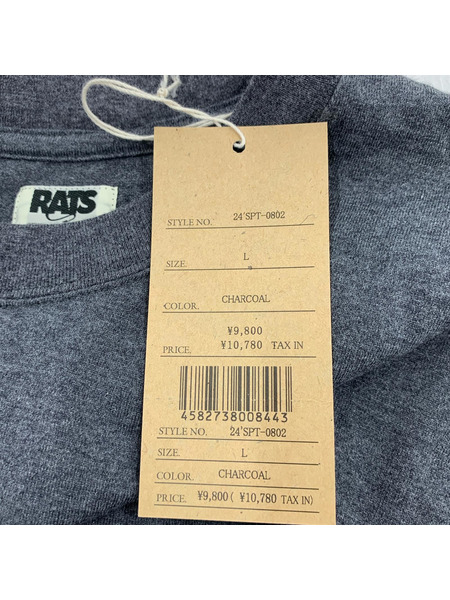 RATS 半袖Tシャツ・カットソー SCRIPT LOGO WAY OF LIFE TEE/グレー