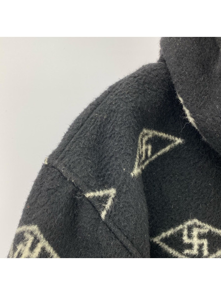 CUSHMAN ブランケットパーカー XL 黒