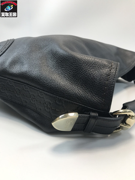 GUCCI グッチ 181514 グッチシマ ワンショルダーバック ブラック レザー