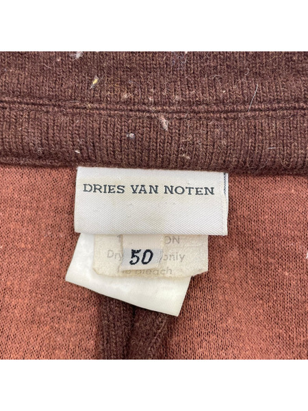 90s頃 DRIES VAN NOTEN ライカ期 ニットジャケット 50 黒