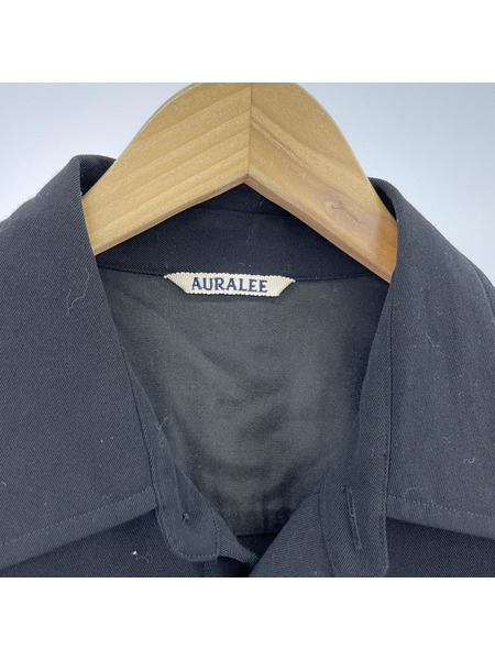 AURALEE 19AW WOOL MAX GABAGINE SHIRT 4 A9AS03MX
