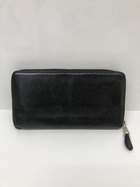 長財布 BALENCIAGA/ラウンドジップウォレット/BLK