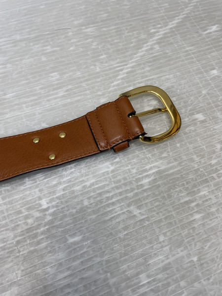 GUCCI 蹄鉄 ホースシューレザーベルト 茶
