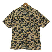 A BATHING APE 半袖シャツ サル カモ スター M