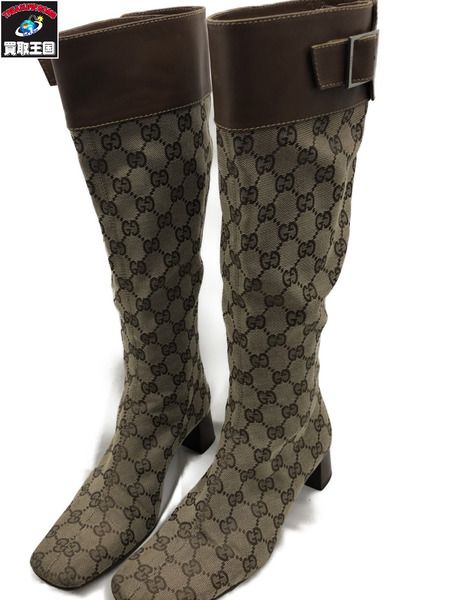 GUCCI GG柄ロングブーツ 35.5C[値下]