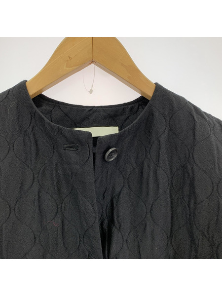 evam eva quilting long jacket E243T103[値下]