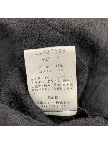 evam eva quilting long jacket E243T103[値下]