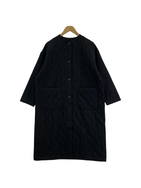 evam eva quilting long jacket E243T103[値下]