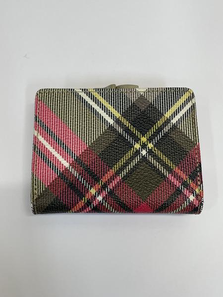 Vivienne Westwood チェック柄 オーブ がま口 コンパクトウォレット